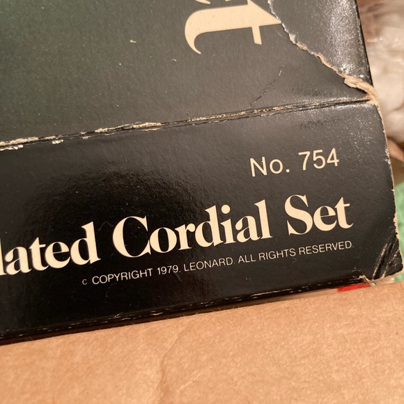 Vintage Silverplated Cordial Set - 1 Tray, Four Mini Goblets - Picture 12 of 16